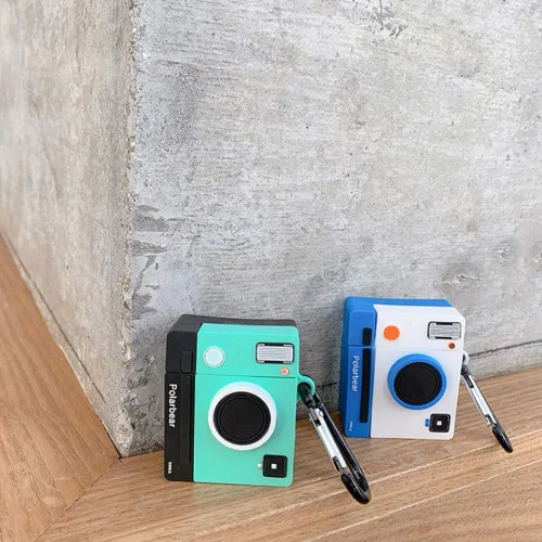 Miniatura 7 de Funda compatible con cámara AirPods 1/2, funda protectora de silicona retro para AirPods, para hombres y mujeres, divertida, kawaii, a la moda