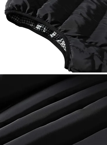 Miniatura 5 de Vcansion Chaleco de abrigo acolchado con cuello alto casual para hombre