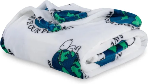 Miniatura 16 de Berkshire Peanuts® VelvetLoft® - Manta extragrande para niños con el adorable personaje de Snoopy, de lino, con la imagen de Peanuts Snoopy