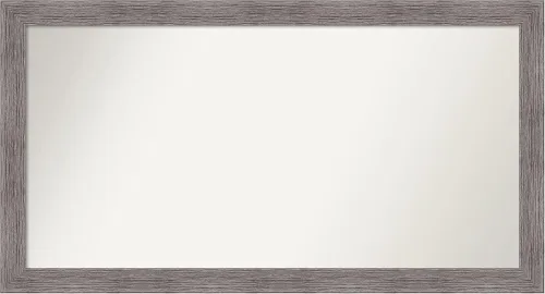 Miniatura 175 de Amanti Art Espejo de baño gris para sobre el fregadero, 31 x 48 pulgadas, espejo de tocador rectangular estrecho de color gris, marco de madera