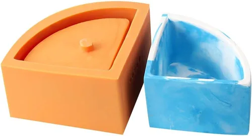 Miniatura 11 de NICOLE Molde de silicona para maceta, moldes de cemento para cenicero, moldes para plantas suculentas