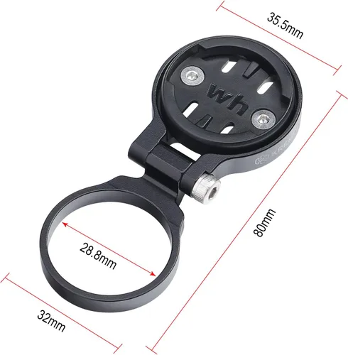 Miniatura 3 de Soporte de bicicleta ajustable para bicicleta Wahoo Elemnt Bolt y Mini, negro