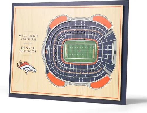 Miniatura 26 de YouTheFan Arte de pared de 5 capas con vista del estadio de la NFL