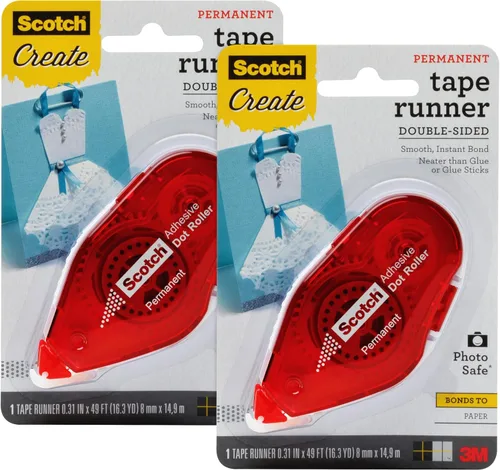 Miniatura 6 de Scotch Cinta de cinta reposicionable, 0.31 pulgadas x 49 pies, 1 rollo/paquete (055-RPS-CFT) (paquete de 2)