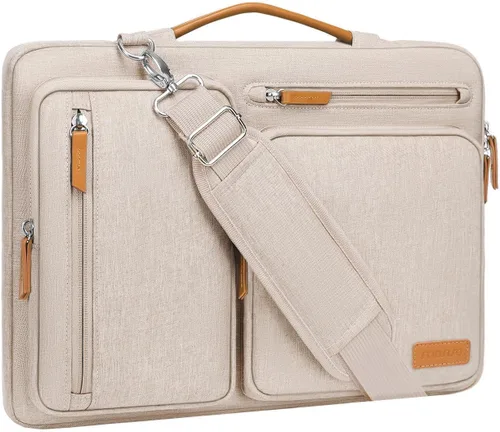 Miniatura 26 de MOSISO Bolsa de hombro protectora 360 para laptop, bolsas de computadora de 15-15.6 pulgadas compatibles con MacBook Pro de 16 pulgadas, HP, Dell