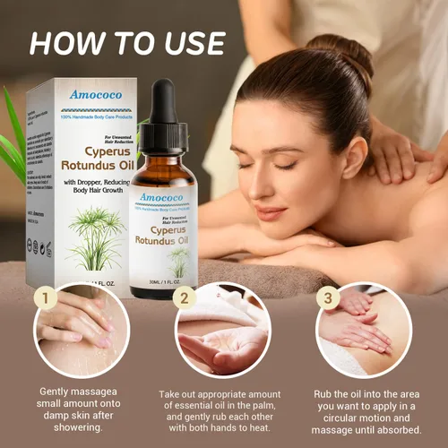 Miniatura 3 de Aceite Cyperus Rotundus - 30ML/1 FL OZ Aceite esencial natural con cuentagotas