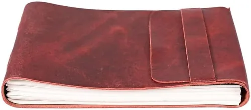 Miniatura 15 de Diario de viaje de cuero, cuaderno encuadernado vintage hecho a mano para hombres y mujeres, acabado antiguo, cuero de búfalo auténtico, papel