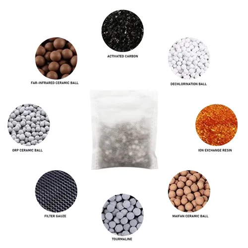 Miniatura 3 de Bolsa de filtro de agua alcalina, paquete de 6, blanco, portátil, capacidad de 416 tazas, elimina toxinas, cloro, productos químicos, metales