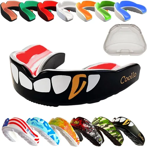 Miniatura 17 de Protector Bucal Hervir y Morder (Jóvenes y Adultos) DA Boquilla Deportiva de Ajuste Personalizado para Fútbol Americano, Hockey, Rugby, Lacrosse