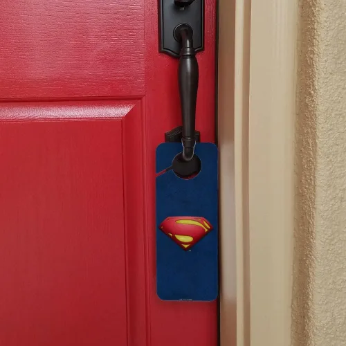Miniatura 4 de The Flash Supergirl Logo Plastic Door Knob Hanger Sign - Imagen