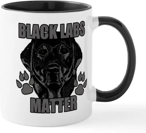 Miniatura 9 de CafePress Black Lab Mug Taza de café de cerámica de 11 oz (11.0 fl oz)