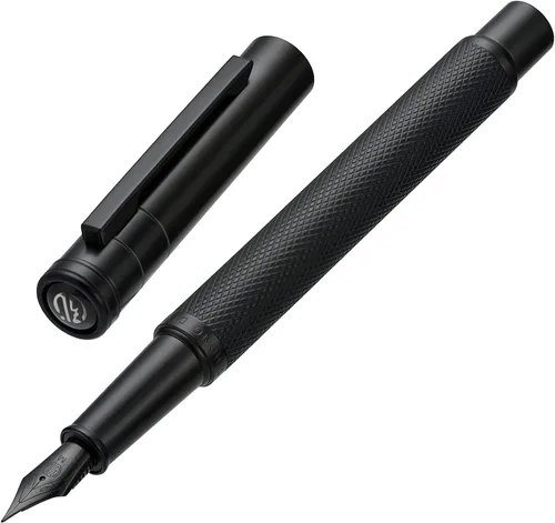 Miniatura 59 de Hongdian Bolígrafo Rollerball Bosque Azul Oscuro con Repuesto de Tinta Negra Schmidt, Diseño Clásico con Estuche de Metal para Firma de Negocios
