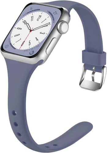 Miniatura 14 de Laffav correa delgada compatible con Apple Watch de 1.57 pulgadas, 1.49 pulgadas, 1.73 pulgadas, 1.65 pulgadas para mujeres y hombres, correa