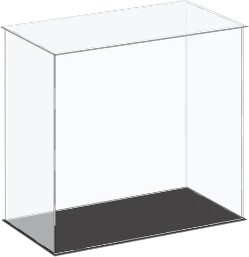 Miniatura 17 de MECCANIXITY Vitrina de Exhibición de Acrílico Caja de Plástico Cubo Caja de Almacenamiento Transparente Pequeña Ensamblable A Prueba de Polvo