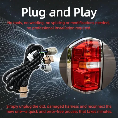 Miniatura 7 de 23295977 Arnés de cableado para luz trasera lateral del pasajero compatible con Chevy Silverado GMC Sierra 1500 2500HD 3500HD 2016-2019 - Plug &