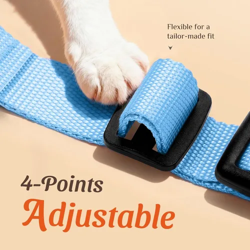 Miniatura 3 de Dooradar Juego de arnés y correa para gato, chaleco ajustable seguro a prueba de escapes, para caminar, chaqueta de malla suave y transpirable