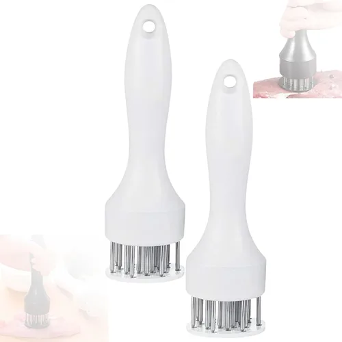 Miniatura 9 de Herramienta ablandadora de carne, herramientas de acero inoxidable para golpear carne, herramienta ablandadora de carne con acero inoxidable ultra