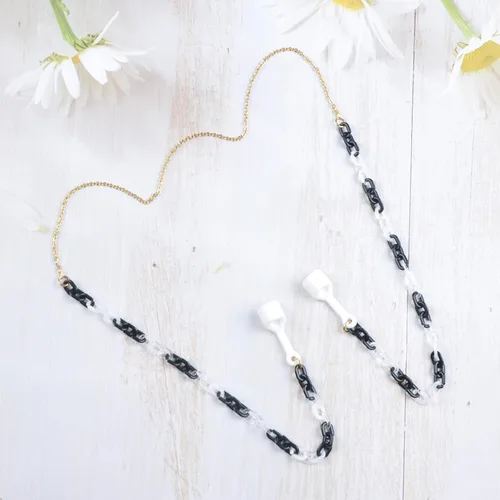 Miniatura 7 de Cadena magnética antipérdida para mujer, cadena de cuentas de ojo dorado compatible con Airpods Pro, 1,2 3