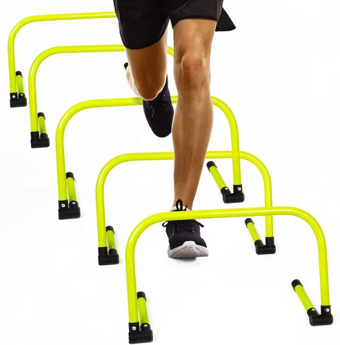 Body Sport Adjustable Athletic Speed Training Hurdles, Jumping & Speed Training Fitness Equipment, Hurdles for Track & Field, Basketball, Soccer &