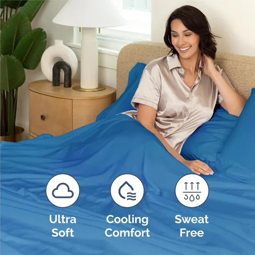 Miniatura 4 de Juego de sábanas de 5 piezas tamaño King dividido, cómodas, transpirables y refrescantes, ropa de cama de lujo de hotel para mujeres, hombres, 19
