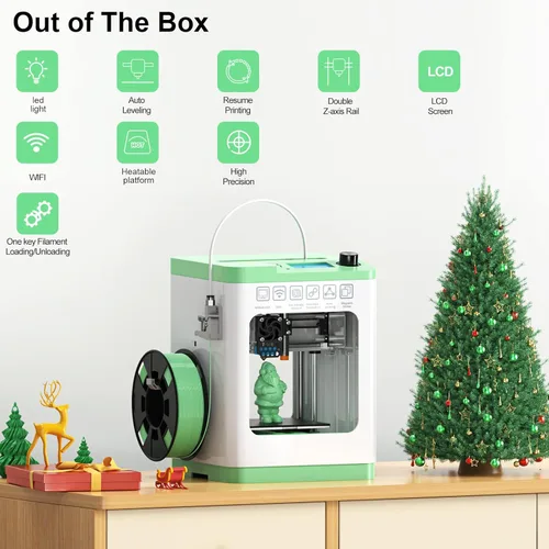 Miniatura 2 de Entina TINA2S Impresoras 3D con impresión WiFi en la nube, enorme biblioteca, totalmente montada, mini impresora 3D para principiantes y niños