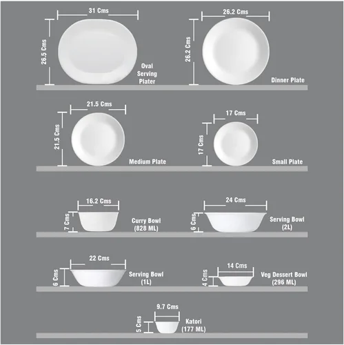 Miniatura 3 de Corelle Livingware Winter Frost White Tazón para Servir de 2 Cuartos - 1 Tazón - 2 Cuartos - Vidrio Resistente a Astillas