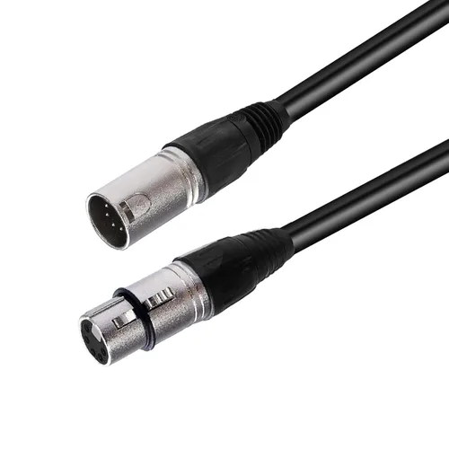Miniatura 9 de Conector XLR de 5 pines, cable de micrófono XLR, conexiones equilibradas macho a hembra para micrófono e interfaz de audio (9.8 ft/10 pies)
