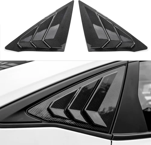 Miniatura 6 de Persianas triangulares para ventana lateral trasera Civic de 11ª generación, estilo carreras, para Honda Civic Sedan 2022, 2023, 2024, 2025, 2026
