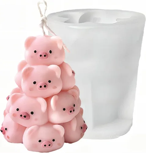 Miniatura 18 de 4PCS Moldes de Silicona para Árbol de Navidad, Moldes de Velas 3D para Hacer Velas Perfumadas, Jabón Hecho a Mano, Bomba de Baño, Barra de Loción, 4
