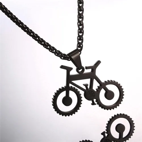 Miniatura 2 de U7 Punk Necklaces Stainless Steel 18K Gold Plated Large Hip Hop DaggerKnifeSwordSteampunk GearLarge Razor Blade Pendant Necklace for Men Women