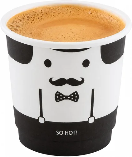 Miniatura 14 de Restaurantware Tazas de café de papel de 4 onzas, 25 tazas de papel desechables de doble pared, a prueba de fugas, reciclables, tazas calientes