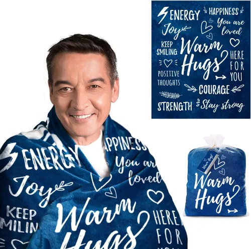 Miniatura 7 de EasyFluffy Manta de Recuperación para Hombres y Mujeres - Manta Curativa Súper Suave con Palabras Inspiradoras - Regalos de Pronta Recuperación