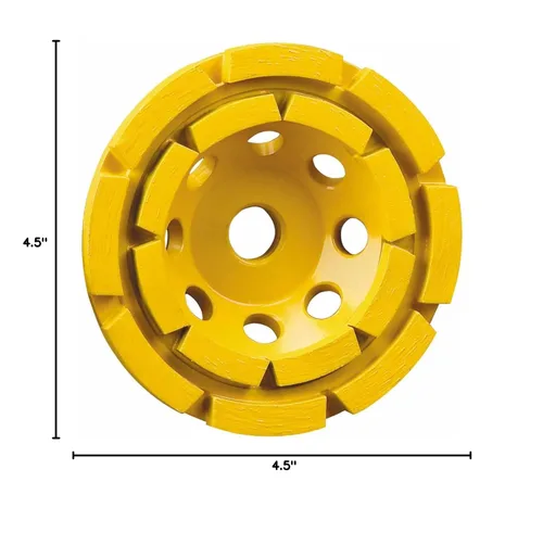 Miniatura 2 de DEWALT DW4774. Disco para afilar con copa de diamante de anillo doble. 4-1/2 pulgadas.