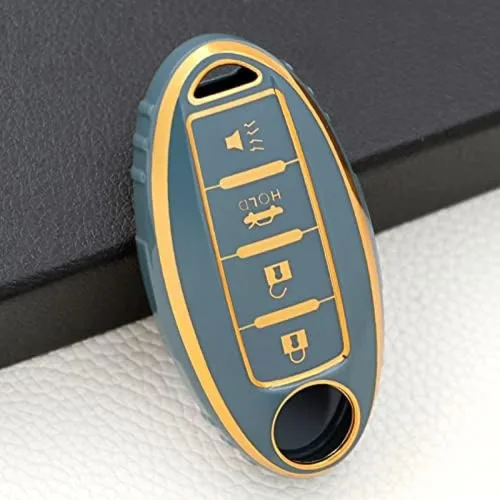Miniatura 10 de TPU Car Remote Key Case Cover Shell, for Nissan Qashqai J10J11 X-Trail T31T32 Kicks Tiida Pathfinder Murano Note Juke for Infiniti B-green Only Case