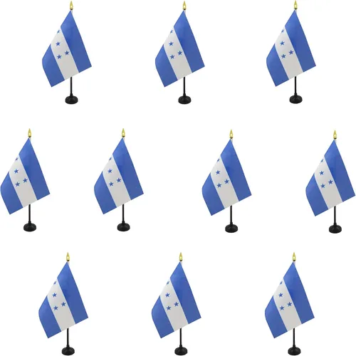 Miniatura 10 de AZ FLAG - Bandera de mesa Colombia de 4 x 6 pulgadas - Mini bandera colombiana de escritorio 100% poliéster 5.9 x 3.9 in - Cartel de oficina