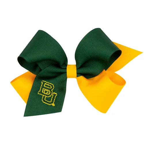 Miniatura 37 de Divine Creations - Lazo para el pelo de dos tonos para niñas con temática universitaria para el día del juego, por Wee Ones en un clip WeeStay