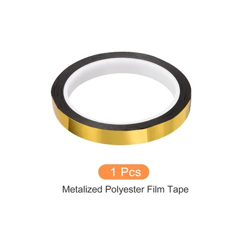 Miniatura 7 de Cinta de película de poliéster metalizado, cinta Washi para decoración de espejo, [para detallar paredes de acento artes gráficas] - 1/2"/164