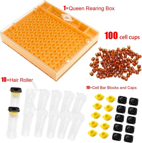 Miniatura 7 de Sunflower Beekeeping - Kit completo de crianza de reina con sistema de nicot para apicultura