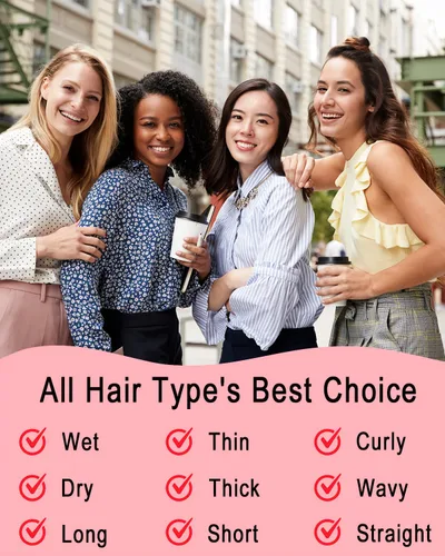 Miniatura 6 de KTKUDY Cepillo desenredante para cabello teñido, fino y frágil – Elimina nudos y reduce la rotura cepillo para cabello húmedo y seco – Cepillo