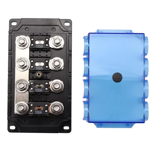 Miniatura 4 de Soporte de fusibles MEGA/AMG de 4 vías con 4 fusibles ANM atornillados 100A para automóviles, interruptor de alimentación, posicionamiento