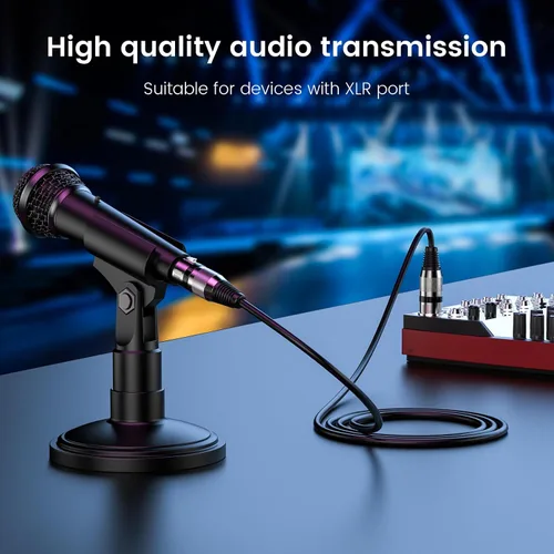Miniatura 3 de MOSWAG Cables XLR a XLR, cable de micrófono XLR de 3.28 pies/1 M, cable de micrófono de 3 pines, cable XLR blindado equilibrado para cable
