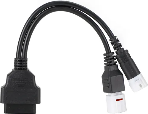 Miniatura 5 de Cable adaptador de 3 pines/4 pines a 16 pines OBD2 diagnóstico de fallas del motor y detector para motocicletas Yamaha Cable adaptador OBD
