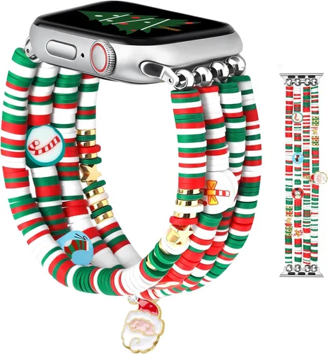 Miniatura 22 de JR.DM Correa de reloj de Halloween Compatible con Apple Watch de 38 mm, 40 mm, 41 mm, 44 mm, 42 mm, 45 mm, 46 mm, linda, preppy, hecha a mano