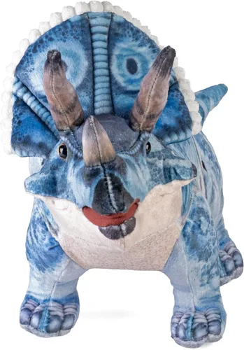 Miniatura 2 de Wild Republic Colección Artista, Triceratops de dinosaurio, regalo para niños, 15 pulgadas, juguete de peluche, botellas de agua recicladas