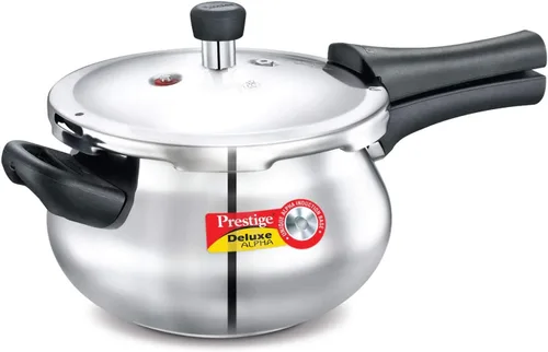 Prestige Base de inducción Alpha Deluxe de 3.3 litros de acero inoxidable para bebé, pequeña, 8 pulgadas de profundidad x 13 pulgadas de ancho x 6