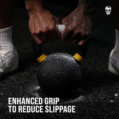 Miniatura 5 de Gymreapers Tiza para gimnasio, tiza en polvo atlética para máximo agarre, tiza de carbonato de magnesio para levantamiento de potencia