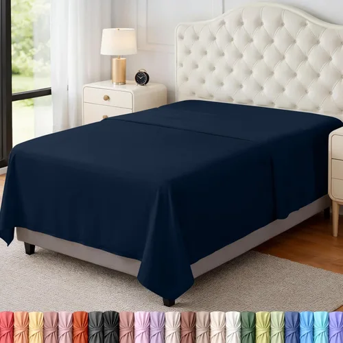 Miniatura 10 de Utopia Bedding Sábanas Planas - Paquete de 6 - Tela de Microfibra Cepillada Suave - Sábana Superior Resistente al Encogimiento y Decoloración - Gris
