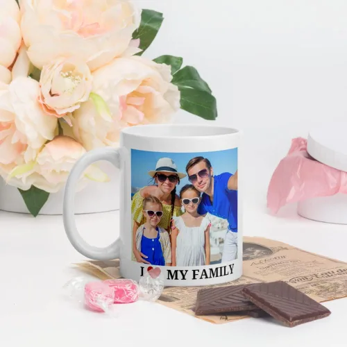 Miniatura 2 de Taza personalizada con foto, taza de café personalizada para mamá, papá, mujeres, hombres, 11 onzas, regalo personalizado con nombre, logotipo