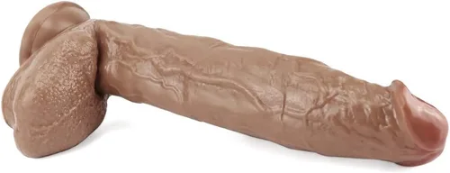 Miniatura 7 de Consolador realista de 12 pulgadas, juguetes sexuales sexuales para adultos con fuerte ventosa para manos libres, realistas para estimulación anal