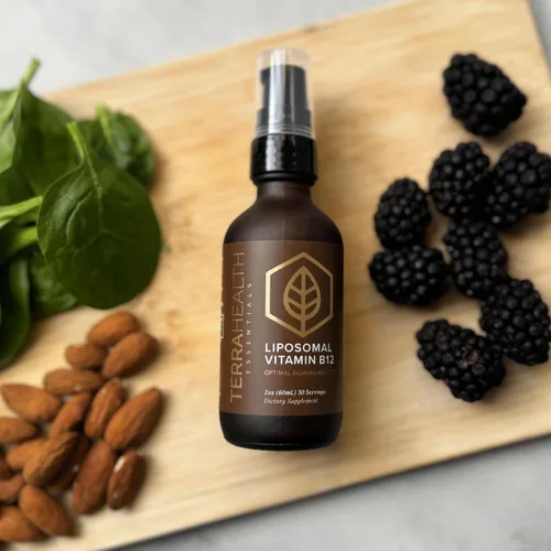 Miniatura 7 de Terra Health Essentials - Liposomal B12 Apoya la energía y el estado de ánimo, promueve la memoria, ayuda al sistema inmunológico